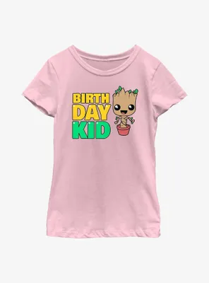 Marvel Guardians of the Galaxy Birthday Kid Baby Groot Youth Girls T-Shirt