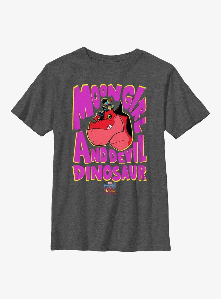 Marvel Moon Girl Devil Dinosaur Character Title Youth T-Shirt