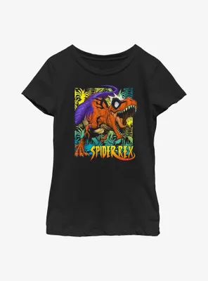 Marvel Spider Rex Colorful Jungle Youth Girls T-Shirt