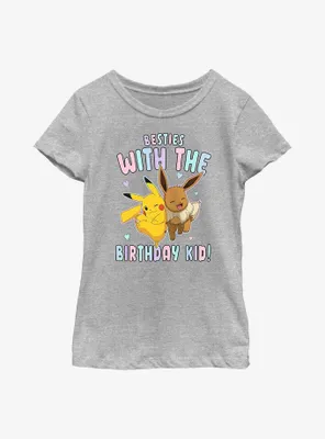 Pokemon Besties Birthday Youth Girls T-Shirt