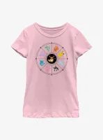 Pokemon Eevee Evolution Tarot Card Youth Girls T-Shirt