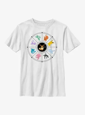 Pokemon Eevee Evolution Tarot Card Youth T-Shirt
