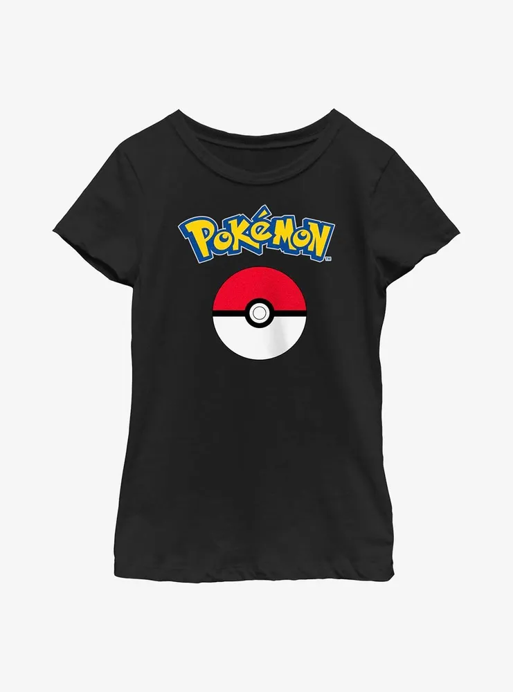 Pokemon Poke Ball Logo Youth Girls T-Shirt