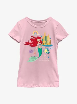 Disney The Little Mermaid Follow Your Dreams Youth Girls T-Shirt
