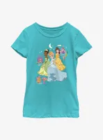 Disney Princesses Group Cartoon Youth Girls T-Shirt