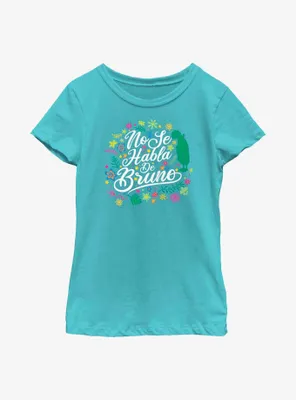 Disney Pixar Encanto No Se Habla De Bruno Floral Youth Girls T-Shirt