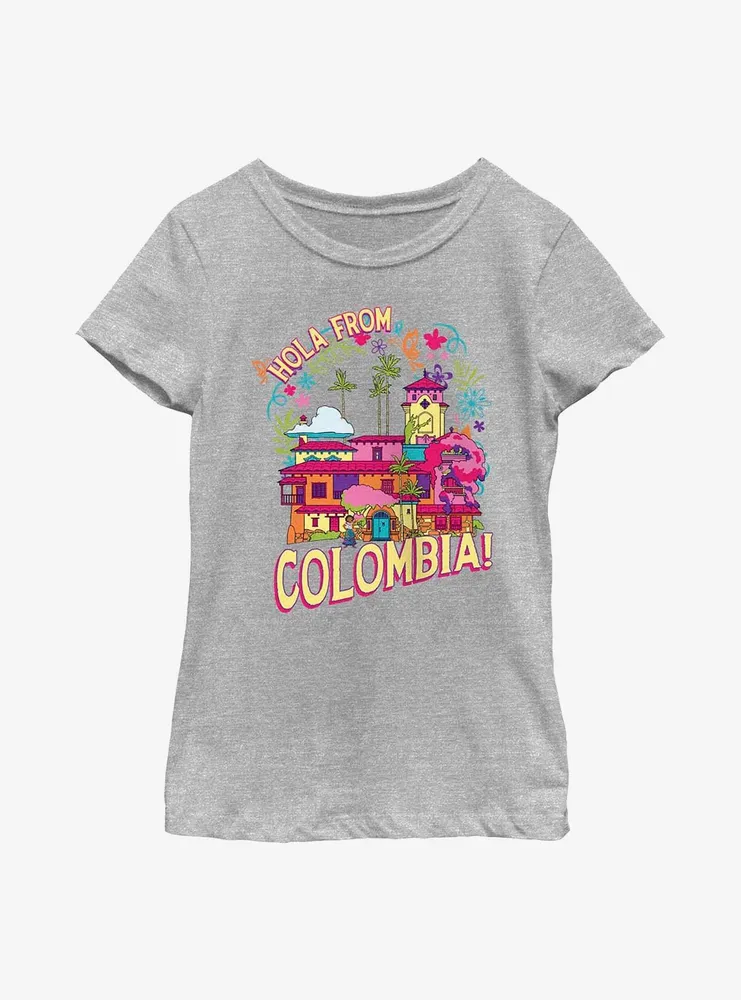 Disney Pixar Encanto Hola From Colombia Youth Girls T-Shirt