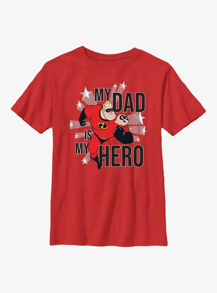 Disney Pixar The Incredibles My Dad Is Hero Youth T-Shirt