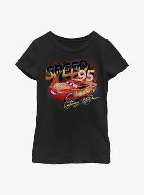 Disney Pixar Cars Speed 95 McQueen Youth Girls T-Shirt