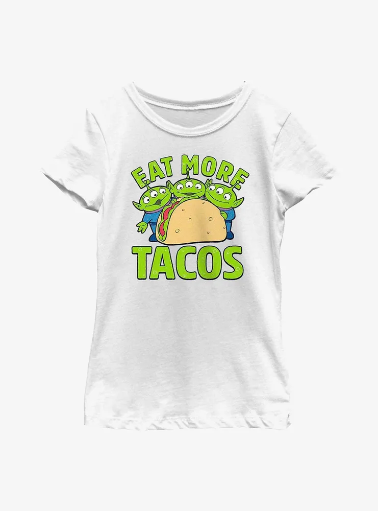 Disney Pixar Toy Story Aliens Eat More Tacos Youth Girls T-Shirt