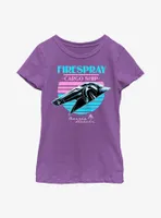 Star Wars The Book Of Boba Fett Firespray Youth Girls T-Shirt