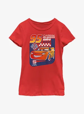 Disney Pixar Cars 95 McQueen Day Youth Girls T-Shirt