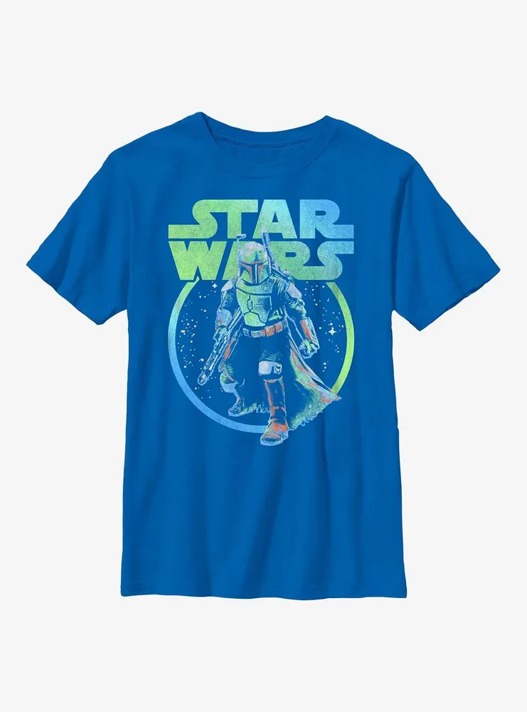 Star Wars The Book Of Boba Fett Rainbow Youth T-Shirt