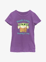 Star Wars The Mandalorian Father's Day Grogu Bounty of Joy Youth Girls T-Shirt