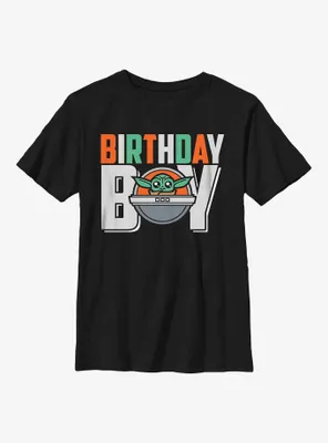 Star Wars The Mandalorian Birthday Boy Grogu Youth T-Shirt