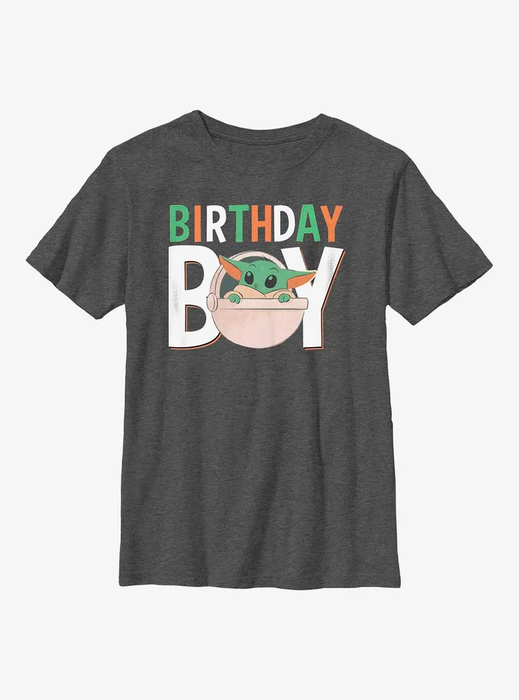 Star Wars The Mandalorian Grogu Birthday Boy Youth T-Shirt