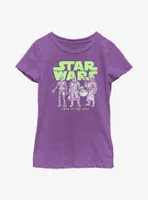 Star Wars The Mandalorian Logo Lineup Youth Girls T-Shirt