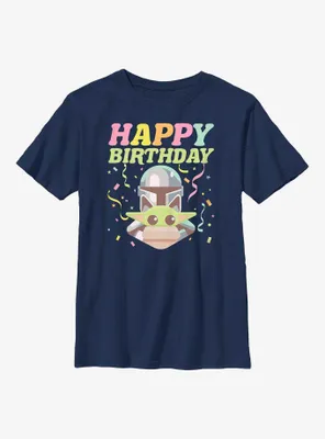 Star Wars The Mandalorian Happy Birthday Youth T-Shirt