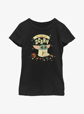 Star Wars The Mandalorian So Cute It's Scary Youth Girls T-Shirt