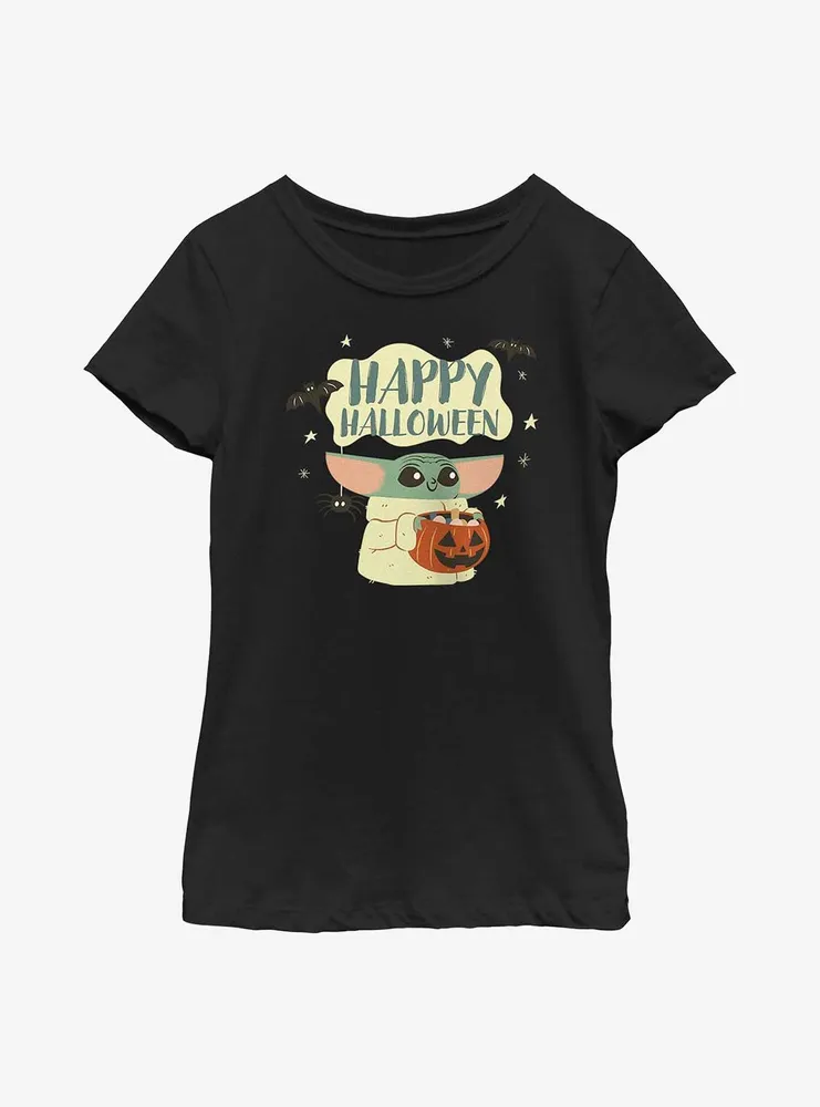 Star Wars The Mandalorian Grogu Halloween Youth Girls T-Shirt