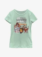 Star Wars Ewok Logo Group Youth Girls T-Shirt