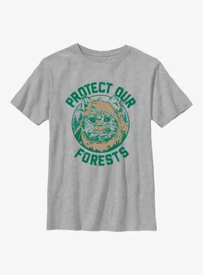 Star Wars Earth Day Ewok Forest Youth T-Shirt