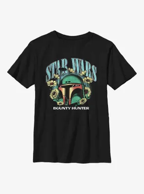 Star Wars Boba Fett Floral Youth T-Shirt