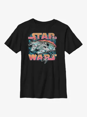 Star Wars Falcon Flight Galaxy Youth T-Shirt