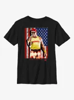 WWE Hulk Hogan American Flag Youth T-Shirt