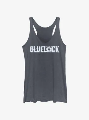 Blue Lock Glitch Logo Womens Tank Top