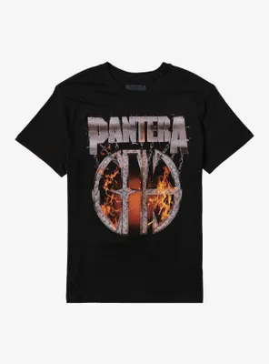 Pantera Cowboys From Hell Flames T-Shirt