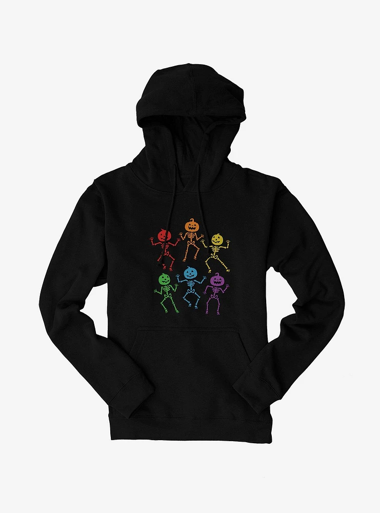 Hot Topic Rainbow Skeletons Hoodie