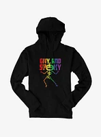 Hot Topic Rainbow Gay And Spooky Skeleton Hoodie