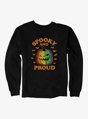 Hot Topic Spooky And Proud Rainbow Jack-O'-Lantern Sweatshirt