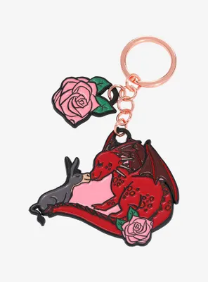 Shrek Donkey and Dragon Floral Keychain - BoxLunch Exclusive