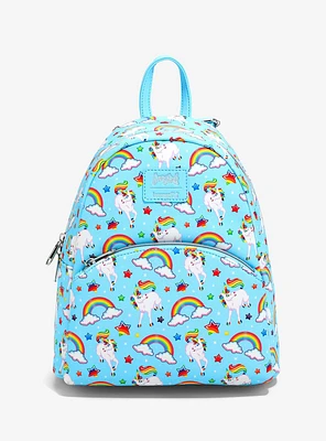 Loungefly Lisa Frank Markie Allover Print Mini Backpack