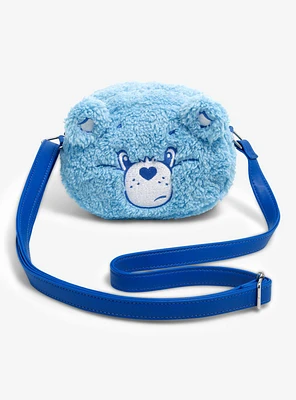 Loungefly Care Bears Grumpy Bear Fuzzy Crossbody Bag