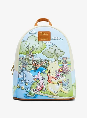 Loungefly Disney Winnie The Pooh Spring Scene Mini Backpack