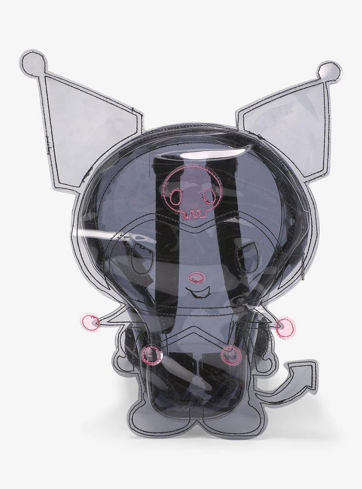 Kuromi Black Transparent Figural Mini Backpack