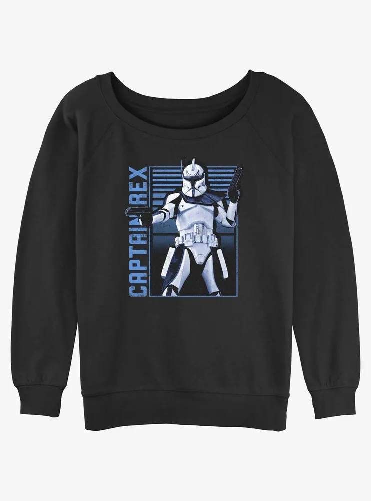 Disney Ahsoka Captain Rex Womens Slouchy Sweatshirt