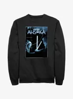 Disney Ahsoka vs. Baylan Skoll Lightsaber Battle Poster Sweatshirt BoxLunch Web Exclusive