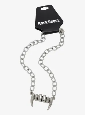 Rock Rebel Vampire Fangs Necklace
