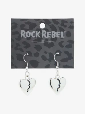 Rock Rebel Broken Heart Earrings