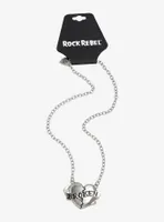 Rock Rebel Broken Heart Necklace
