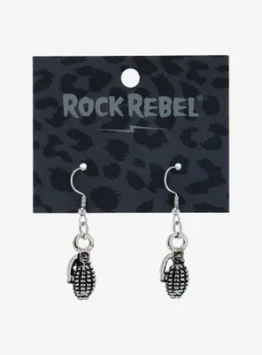 Rock Rebel Grenade Earrings