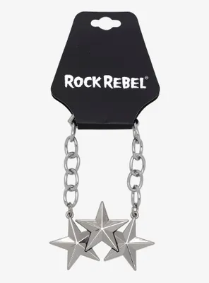 Rock Rebel Metal Star Bracelet