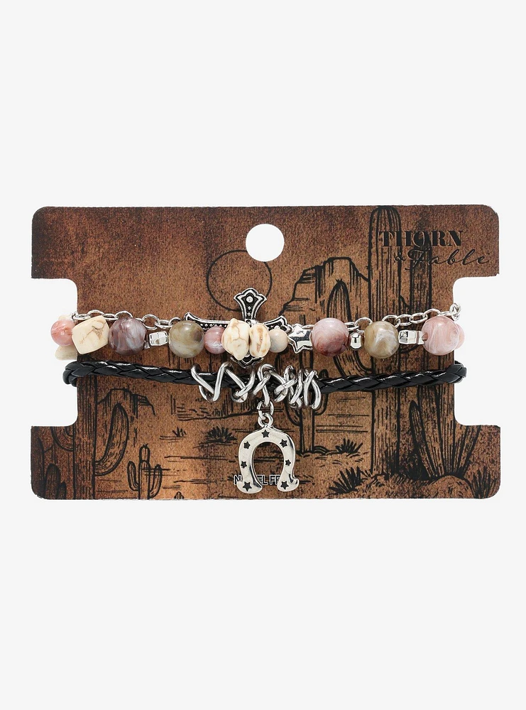 Thorn & Fable Western Horseshoe Bracelet Set