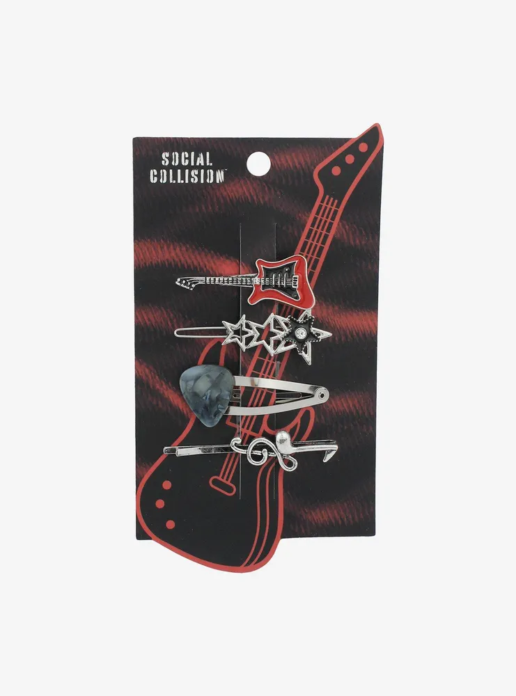 Social Collision® Electric Guitar Hair Clip Set