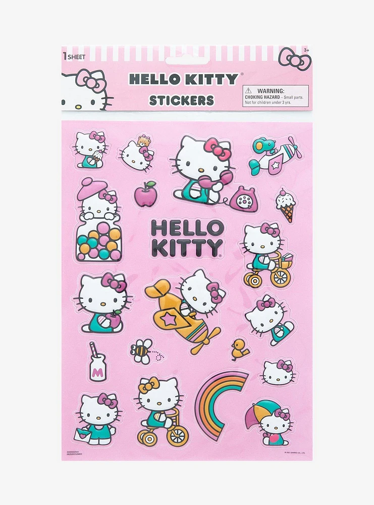 Hello Kitty Puff Sticker Sheet