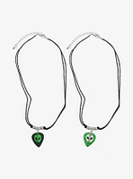 Cosmic Aura Alien Guitar Pick Best Friend Cord Necklace Set